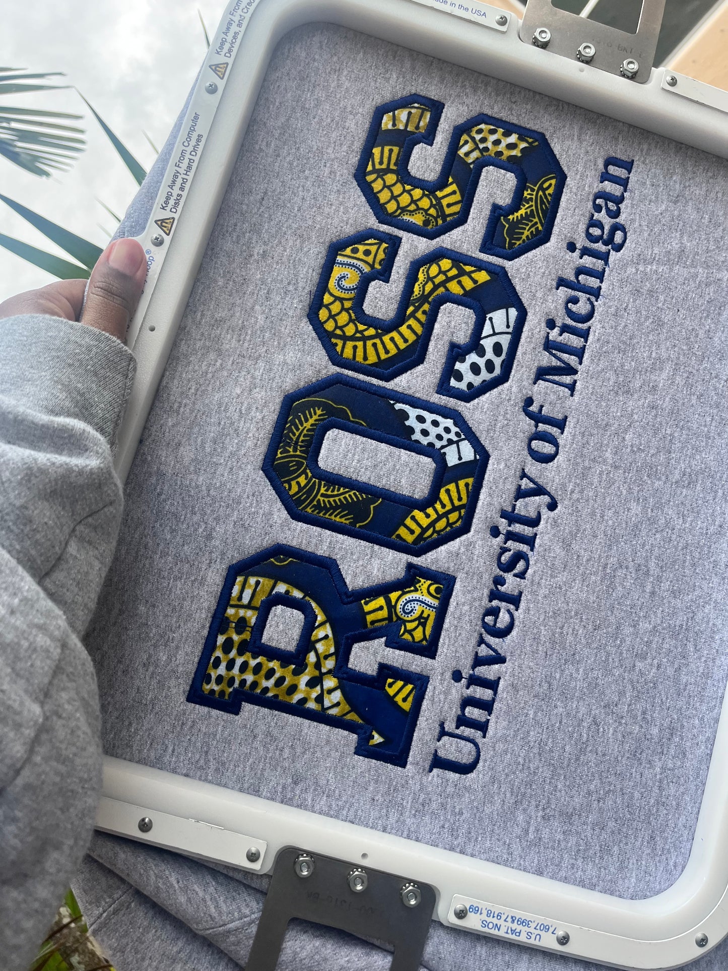 Kente ROSS University of Michigan Sweatshirt