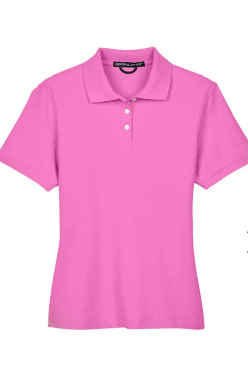 Ladies Pima Pique short sleeve polo