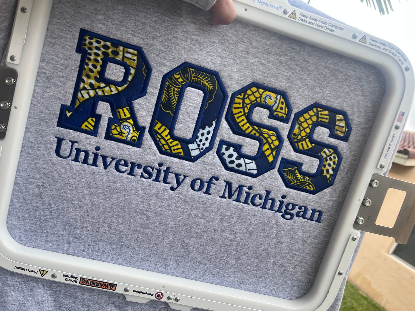 Kente ROSS University of Michigan Sweatshirt