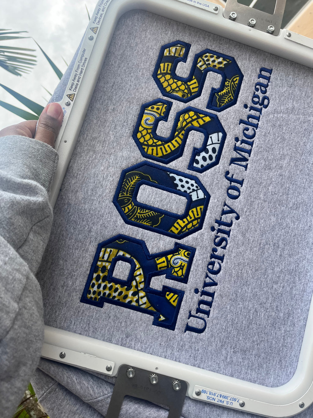 Kente ROSS University of Michigan Sweatshirt