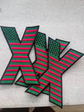Revolutionary embroidered X