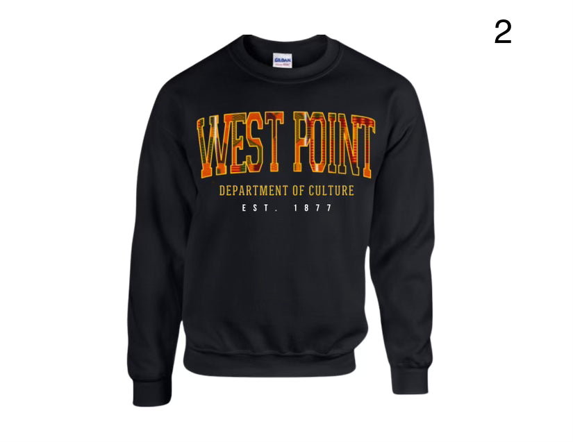 Kente WestPoint embroidered Sweatshirt