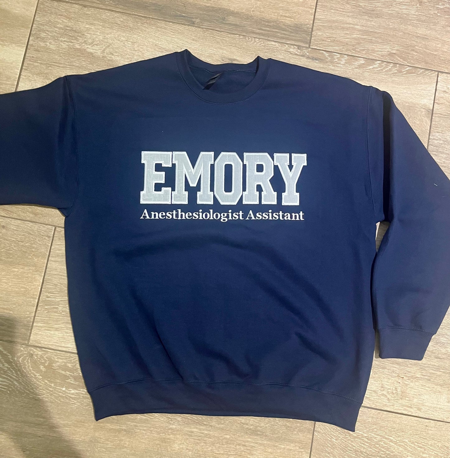 Embroidered EMORY Anesthesiologist Assistant Sweatshirt