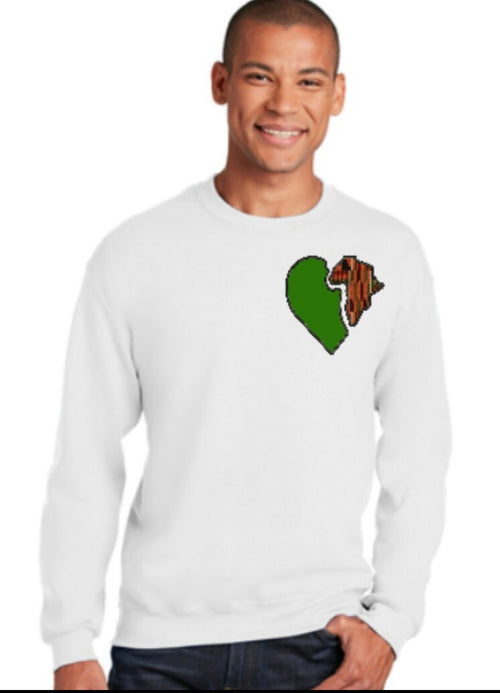 Black Love Kente Unisex Sweatshirt