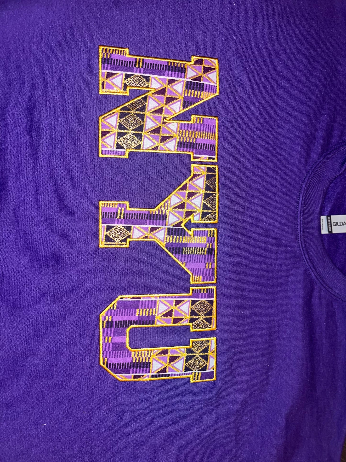 NYU Purple Kente Sweatshirt