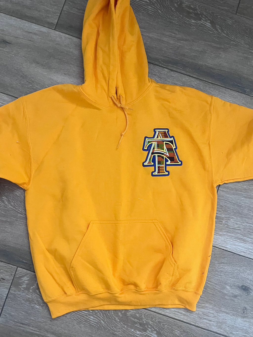 NCAT A & T logo Kente Hoodie