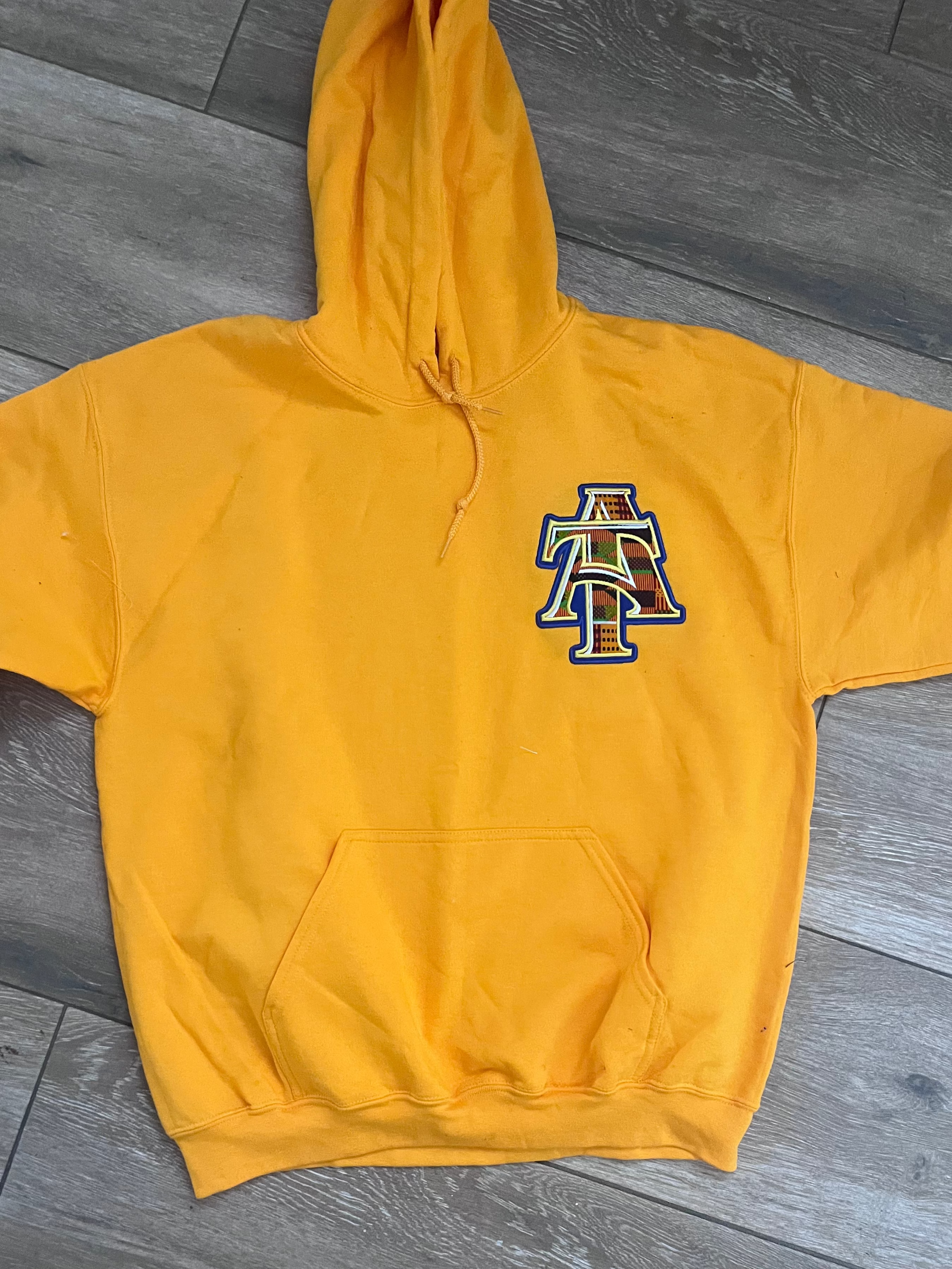 NCAT A & T logo Kente Hoodie