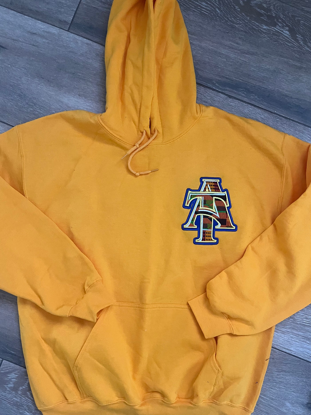 NCAT A & T logo Kente Hoodie