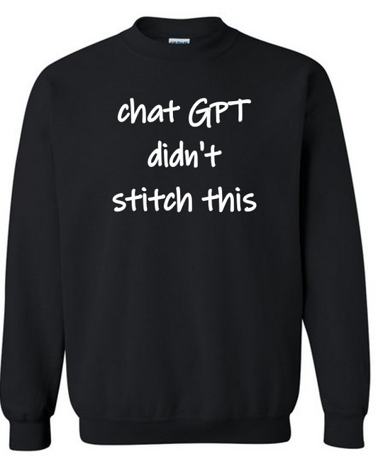 Chat GPT Didn’t Stitch This