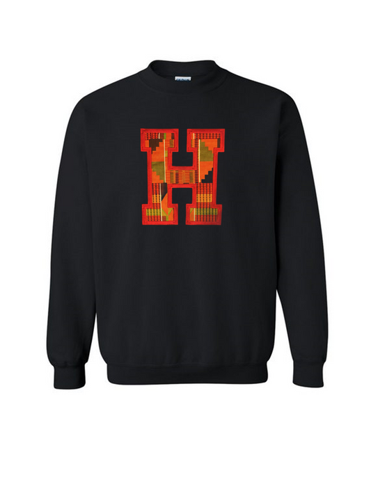 Harvard Inspired Black Ivy Kente Sweatshirt and T-shirt