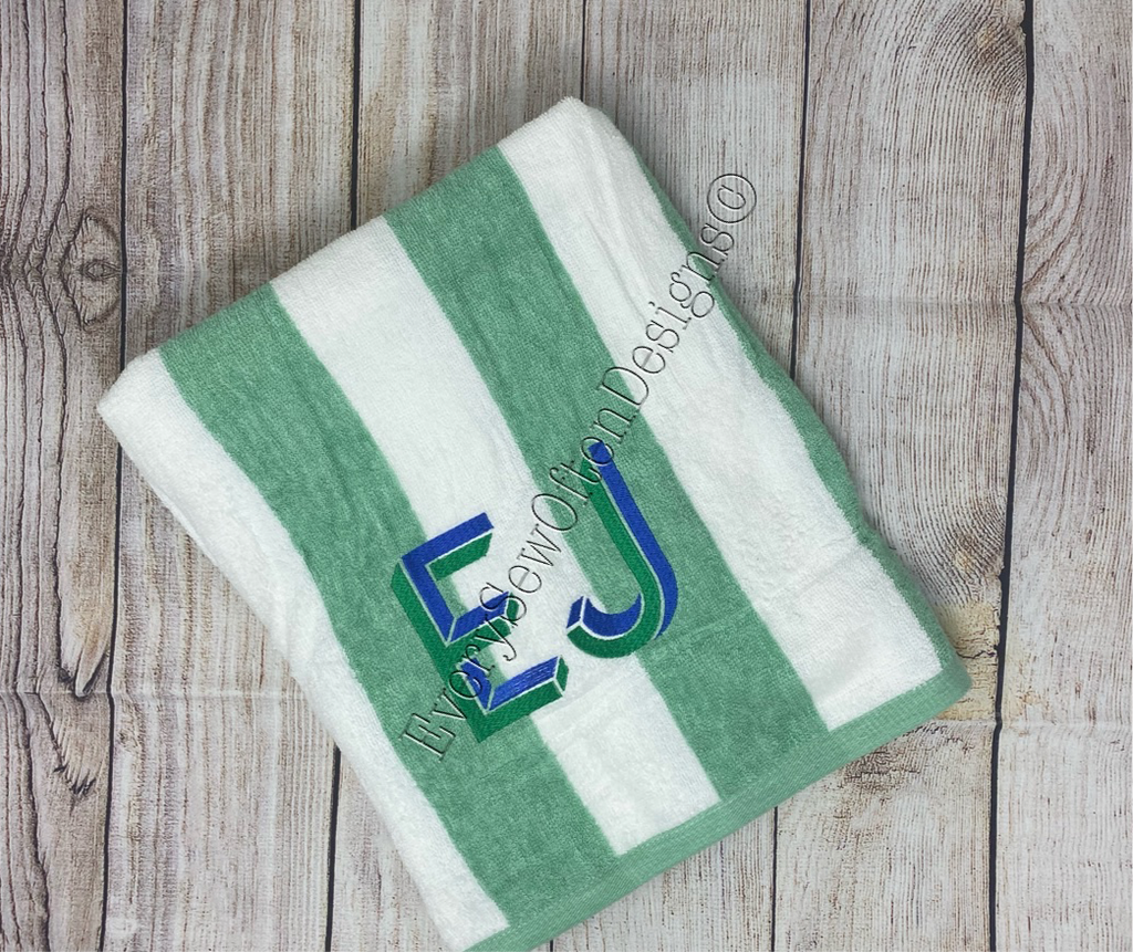 Cabana striped towels