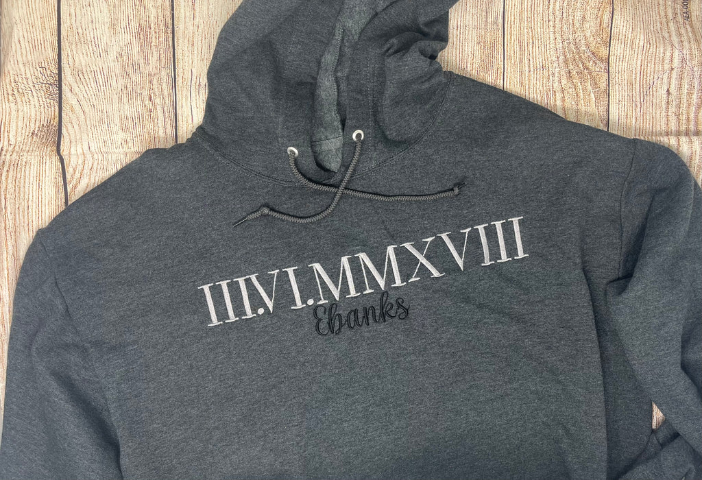 Roman Numeral Anniversary hoodie
