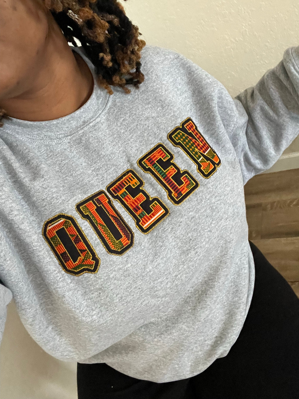 Varsity Queen Kente Sweatshirt