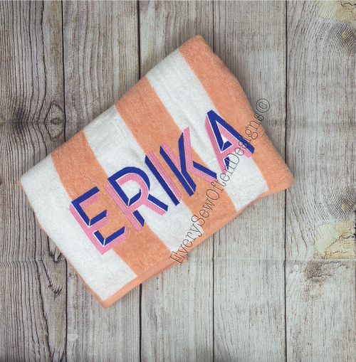 Cabana striped towels